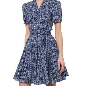 DIANE VON FURSTENBERG Evalina Pleated Wrap Dress